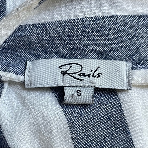 Rails | Wren Seattle Stripe Blue White Shirt Dress - Picture 7 of 11